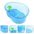 thumbnail image 1 of EIMELI Sky-blue Plastic Turtle Tank for Pet Use Creative Design with Deep Capacity 6.7 x 4.7 Inches, 1 of 8