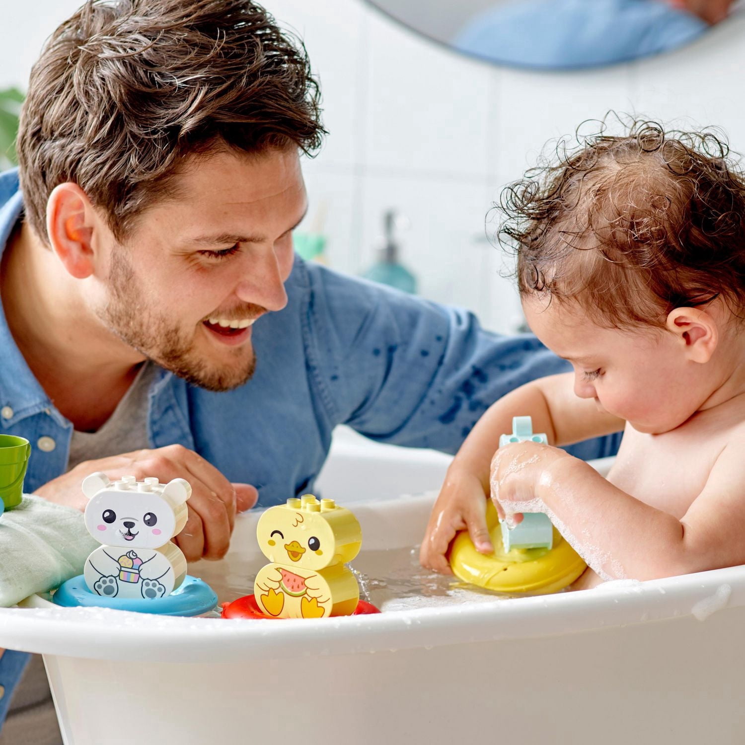 LEGO DUPLO My First Bath Time Fun: Floating Animal Train 10965 Toy Building Kit (14 Pieces)