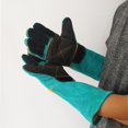 thumbnail image 2 of DOLITY Multi Function Pet Dog Cat Anti Bite Gloves Reinforced Leather 38cm Work Gloves Green, 2 of 8