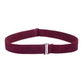 thumbnail image 2 of Ceinture Extensible pour Femmes Ceintures pour Dames avec Boucle Plate pour Pantalons Pantalons Robes Rouge Foncé, 2 of 8