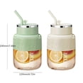 thumbnail image 3 of 800ml USB Rechargeable Juicer Cup, 10 Stainless Steel Blades, Portable for Blending Fruit Shakes, Travel-Friendly Sports Bottle, 3 of 8