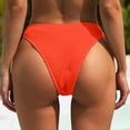 thumbnail image 3 of Maillot de Bain pour Femmes - Bas de Bikini pour Femmes, Bas de Maillot de Bain Côtelée Échancrée Taille Mi-Haute, Bas de Maillot de Bain, Bikini Femme, 3 of 4