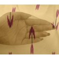 thumbnail image 4 of oneOone Viscose Chiffon Fabric Arrow Ikat Print Fabric BTY 42 Inch Wide, 4 of 4