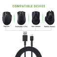 thumbnail image 3 of Mouse Charger Cord, Micro USB Mouse Charging Cable Thick Copper  for Replacement Black,White,Pink, 3 of 7