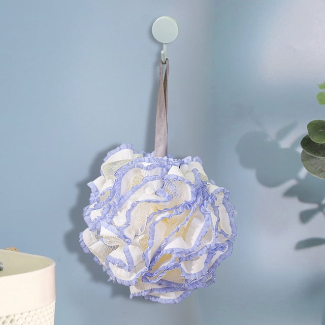 Lace Edges Bath Double Layer Bath With Hook Multiple Colors Optional Super Soft-friendly Bath Holiday Gift