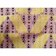 thumbnail image 4 of oneOone Cotton Poplin Fabric Stripe|Diamond & Triangle Geometric Decor Fabric Printed BTY 42 Inch Wide, 4 of 4