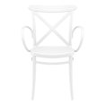 thumbnail image 4 of Siesta Exclusive ISP256-WHI Fauteuil d'Extérieur en Résine Cross TG Blanc - Ensemble de 2, 4 of 8