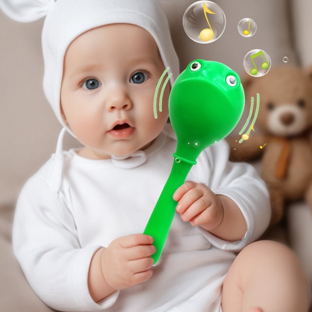 Leutsin Learning & Education Toys,Handheld Games for Kids Electronics,There Are 3 Colors Available Orff Musical Instrument Game Toy Children's Musical Instrument Round Head Plastic Sand Sinker
