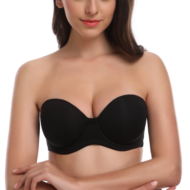 Soutien-gorge Sans Bretelles pour Femme Grande Taille, Bonnets Pleins, à Armatures, Contour Multiusage