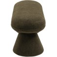 thumbnail image 4 of Meridian Furniture Drum Green Faux Shearling Teddy Fabric Bench, 4 of 6