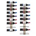 thumbnail image 1 of Sorbus Wall Mounted Wine Rack for 18 Wine Bottles - Wood Wine Rack Wall Mounted for Wine Bottles, Liquor, Champagne - Decorative Wood Wine Racks for Home Bar, Kitchen, Dining Room Wall Wine Bottle, 1 of 7