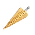 thumbnail image 1 of No Hammer Needed Less Friction Center Punch Step Drill Bit Brass For Steel, 1 of 8