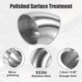 thumbnail image 4 of Unique Bargains 4 Pcs OD 4 Inch 45 Degree SS304 Stainless Steel Exhaust Elbow Pipe for Car Modified Exhaust System, 4 of 7