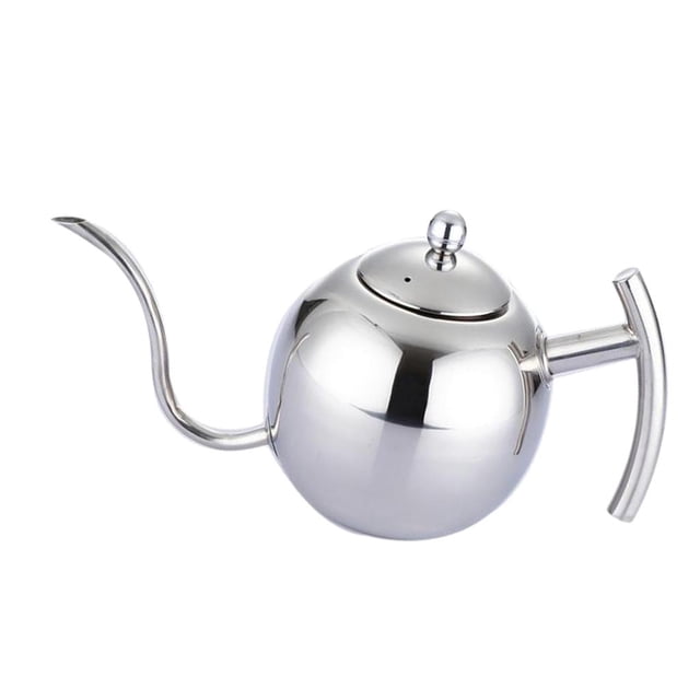 veasfak Stainless Steel Tea Coffee Pot with Tea Strainer Infuser Catering Kitchen 1100ML