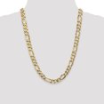 thumbnail image 2 of 14k Yellow Gold 24 Inch 10mm Figaro Chain Necklace Pendant Charm Flat, 2 of 9