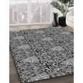 thumbnail image 3 of Ahgly Company Tapis d'Intérieur Carrés Transitionnels Noirs Lavables à la Machine, 5 Pieds Carré, 3 of 7