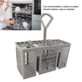 thumbnail image 4 of Cutlery Storage Basket, Secure and Lasting Wide Compatibility Plastic Material Easy To Maintain Large Capacity Universal Dishwasher Basket  for Home Use, 4 of 7