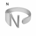 thumbnail image 1 of CUITING Bague Mode Ajustable Initiale Alphabet Lettre A-Z Bagues pour Femmes Bijoux-Argent C, 1 of 9