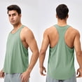 thumbnail image 1 of Styesk Tank Tops Men Men's Solid Color Fashionable Leisure Fitness Sports Tank, 1 of 5