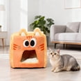 thumbnail image 1 of Tente de Lit pour Chat Fermée et Confortable pour Dormir à l'Intérieur, Chaude, pour Animal de Compagnie, Hiver, Maison, Salon, Chambre, Ferme, Garage, 1 of 3