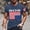 Navy, variant on Men T Shirts Letter Of USA America Funny Flag T-Shirt Uni Design for Casual Wear and Celebration Events