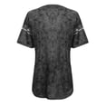 thumbnail image 5 of SMihono Hauts pour Femmes Été Décontracté Mode Féminine T-shirt à Manches Courtes Imprimé Col Rond Hauts Décontractés T-shirt Oversize pour Femmes 2023, 5 of 5