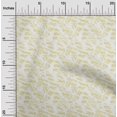 thumbnail image 2 of oneOone Cotton Flex Light Yellow Fabric Tropical Craft Projects Decor Fabric Printed By The Yard 40 Inch Wide, 2 of 5