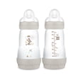 thumbnail image 1 of MAM Easy Start Anti-Colic Matte Baby Bottles, 2x9oz Bottles, Medium Flow Bottles with Silicone Nipple, Unisex Baby Bottles, 1 of 10