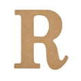 thumbnail image 1 of Plaid Unfinished Wood 5" Letter, R, 1 of 7