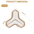 thumbnail image 2 of Uxcell Protecteurs d'Angle 12 Pcs Protecteurs d'Angle de Table Garde d'Angle de Meuble et Pare-Chocs de Bords (en Forme de T, Brun), 2 of 6
