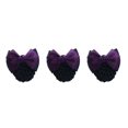 thumbnail image 4 of Decodeary Professional Hair Plate Mesh Pocket Practical Snood Net Elegant And Professional Two Bows-dark purple 3Set, 4 of 6