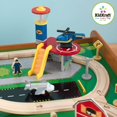 thumbnail image 3 of KidKraft Ride Around Town Wood Train Table & 100 Piece Toy Set | 17836, 3 of 9