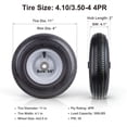 thumbnail image 2 of Hi-Run Sawtooth 4.10/3.50-4 4PR Pneumatic Wheelbarrow Tire Wheel 5/8" Axle Bore, 2 of 5
