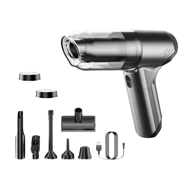 GROWTH TANK Cordless Handheld Vacuum Cleaner, Mini Duster Rechargeable for Home, Office with gray