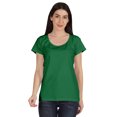 thumbnail image 1 of Inkmeso T-Shirt Basique à Encolure Dégagée Décontracté à Manches Courtes en Coton Uni T-Shirt Haut pour Femmes, 1 of 8