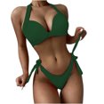 thumbnail image 1 of Birdeem Mode Aguichant Femmes Bikini Uni Rehausseur Rembourré Maillot de Bain Ensemble, 1 of 6