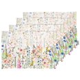 thumbnail image 1 of Vargottam Placemats- Placemat For Dining Table, Set Of 4- Printed & Reversible CottonNapkin-IndoorPlacematsFor Home & Kitchen Dining Table- Spring Flowers (Multicolor), 1 of 5