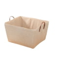 thumbnail image 2 of Birdeem Foldable Laundry Basket,Collapsible Dirty Clothes Hamper with Leather Rope Handle,Stands Independently Large Capacity for Home Bathroom Bedroom,Canvas Storage Basket Space Saving Design, 2 of 9