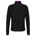 thumbnail image 2 of Doomiva Kids Girls Figure Skating Rhinestones Jackets Athletic Jacket Sweatshirts Ice Skating Gym Training Tops Purple 8, 2 of 5