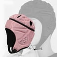 thumbnail image 3 of kurtrusly EVA Goalkeeper Rugby Soccer Football Helmet Rugby Hat Ice Hockey Protective Helmet Head Protector Guard Pink, 3 of 9