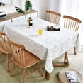 thumbnail image 4 of Fall Sunflower Vinyl Tablecloth Rectangle Plastic PVC Oilcloth Tablecloths Wipeable Table Cloth Cover for Foot Folding Tables Kitchen Dining Room Table Crafting x, 4 of 7