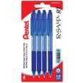 thumbnail image 1 of Pentel R.S.V.P. RT Couleurs Stylo à Bille Rétractable, Barillet Bleue, 1,0mm, Point Gras, Encre Bleue, 4PC paque, 1 of 7