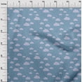 thumbnail image 2 of oneOone Georgette Viscose Fabric Raindrop & Clouds Nature Decor Fabric Printed BTY 42 Inch Wide, 2 of 4
