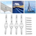 thumbnail image 4 of Blind Cord Cleat Hook, Easy To Use Stainless Steel Flagpole Cleat Hook Durable  For Flagpole For Small Boats, 4 of 8
