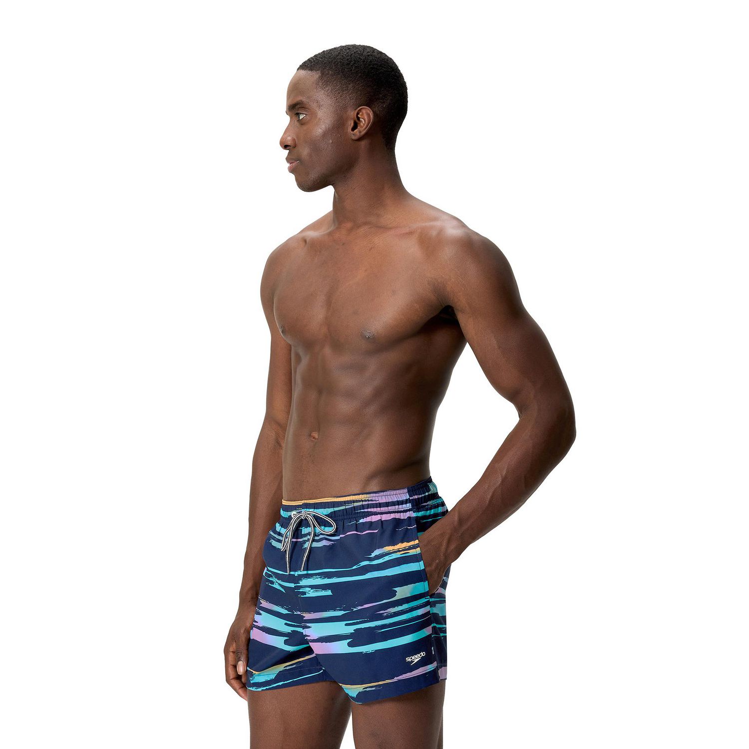 Short de bain 14 po avec imprimé « Lani Stripe » Speedo pour hommes
