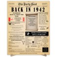 thumbnail image 1 of 82nd Birthday Party Decor Poster 82 Years Ago Back In 1942, 1 of 5