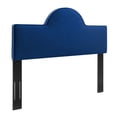 thumbnail image 1 of Modway Tête de Lit Moderne en Velours de Performance Dawn Double/Grand, Bleu Marine, 1 of 7