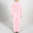 thumbnail image 4 of zanvin Pyjama une-Pièce Chaud en Molleton pour Femme, Combinaison à Capuche en Peluche à Manches Longues pour l'Hiver, Rose, TTTG, 4 of 6
