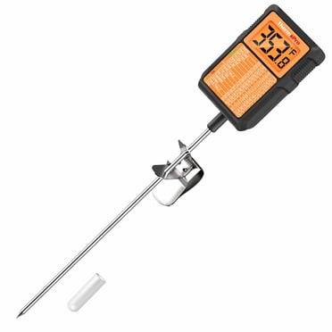 ThermoPro TP510W Waterproof Digital Candy Thermometer with Pot Clip, 8" Long Probe Instant Read Food Cooking Meat Thermometer for Grilling Smoker BBQ Deep Fry Oil Thermometer