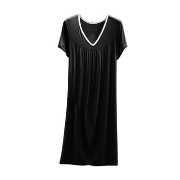 LOVZFMLL Dresses for Women Short Sleeve Maxi T-Shirt Dress Nightdress Super Soft Cozy Pajama Nightgowns Casual Loungewear Sleepwear
